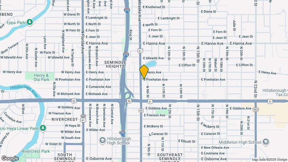 905 E Powhatan Ave Map and Location Details