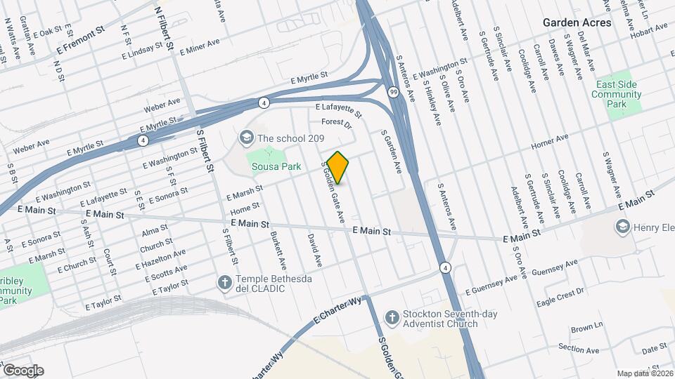 608 S Golden Gate Ave Map and Location Details