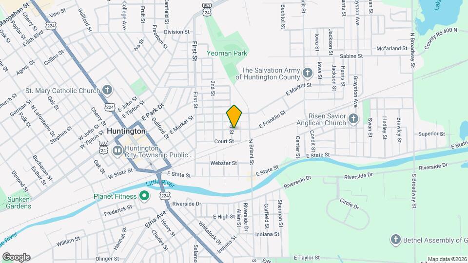 703 E Franklin St Map and Location Details