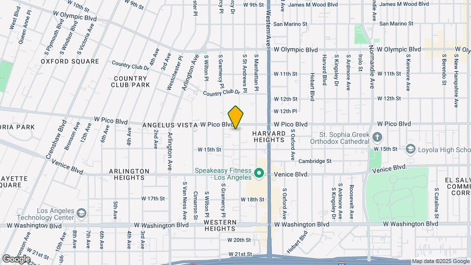 1319 S St Andrews Pl Map and Location Details