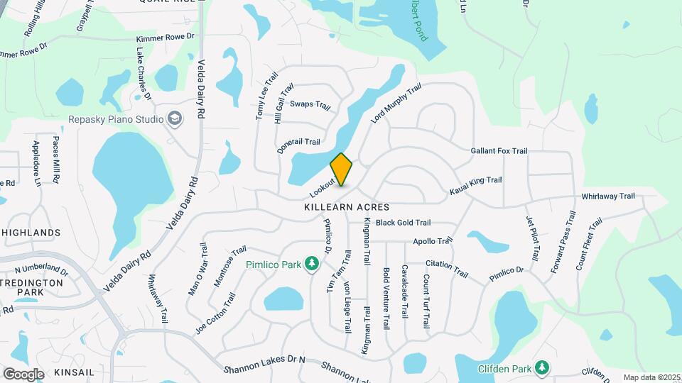 3116 Whirlaway Trail Map and Location Details