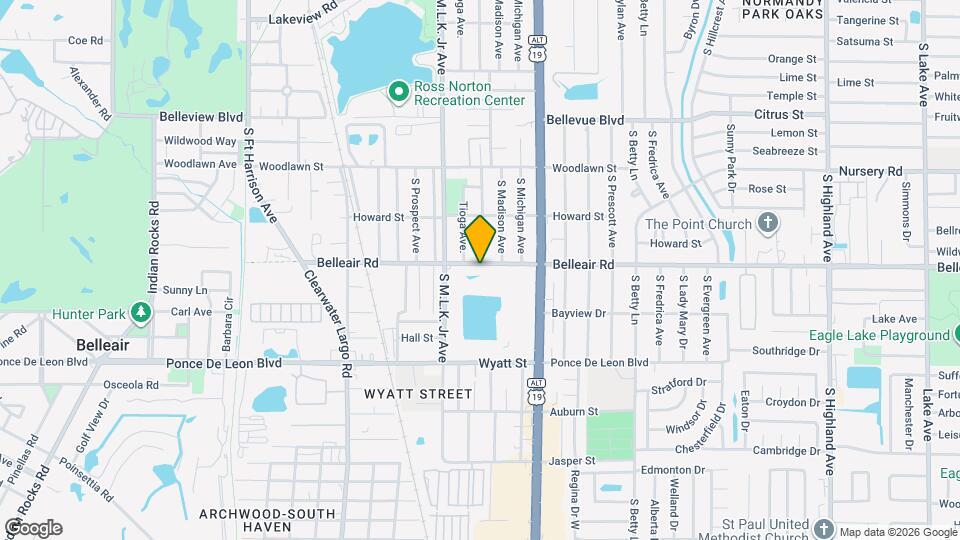 1125 Belleair Rd Map and Location Details