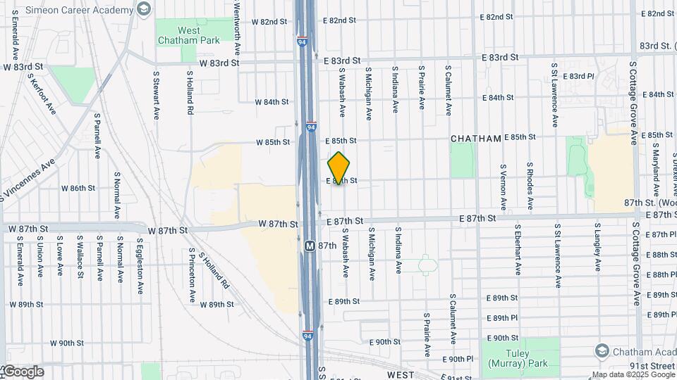 8610 S Wabash Ave Map and Location Details