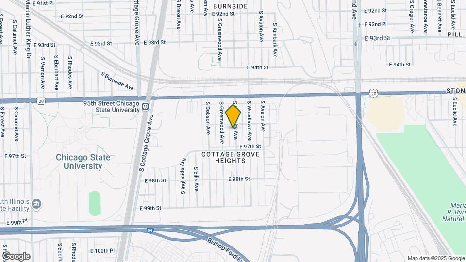 9610 S University Ave Map and Location Details