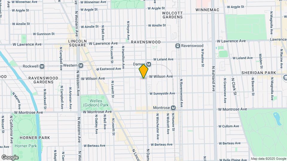 4546 N Damen Ave Map and Location Details