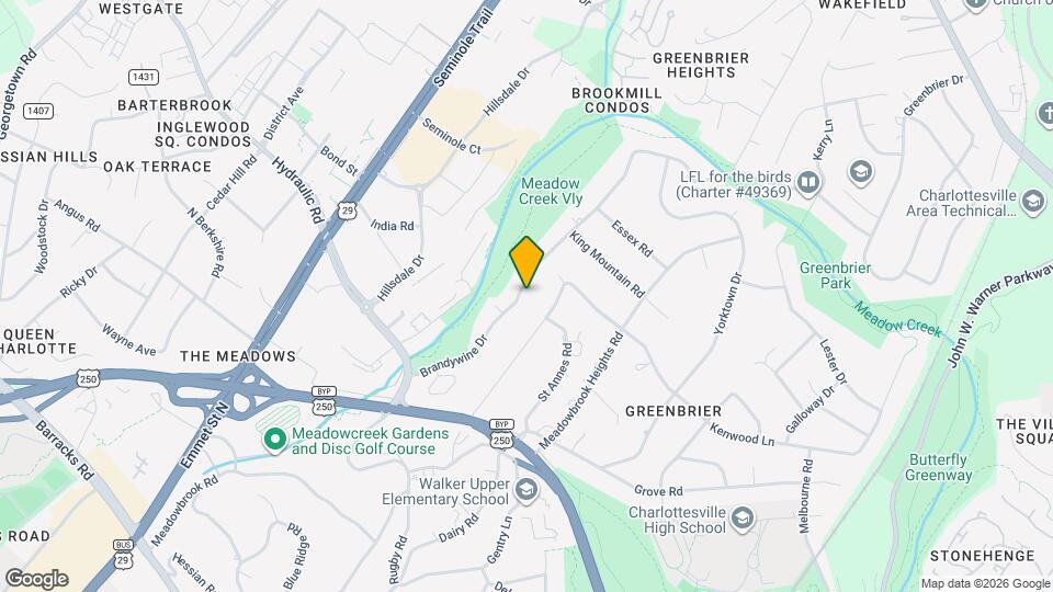 1626 Brandywine Dr Map and Location Details