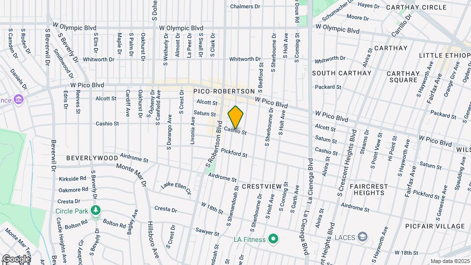 1500 S Wooster St Map and Location Details