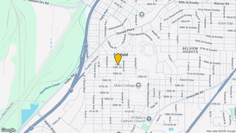 410 54th St Map and Location Details
