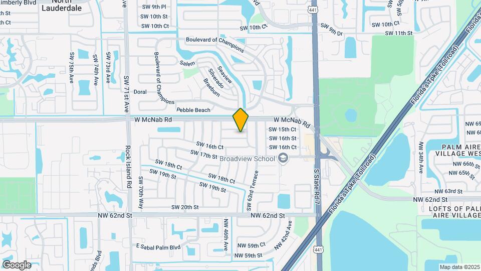 6421 SW 16th St Mapa y Detalles de la Ubicación