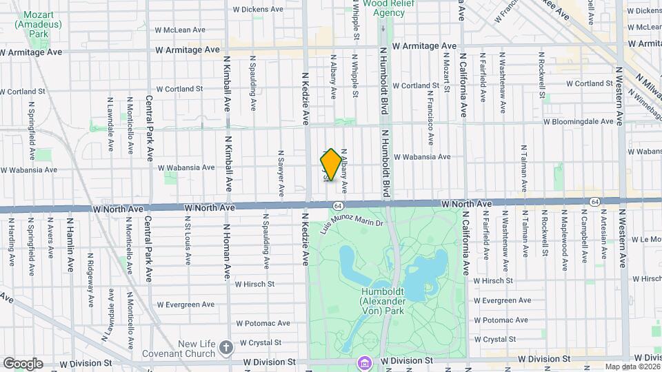 1625 N Troy St Map and Location Details