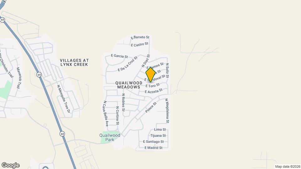 12984 E Toro St Map and Location Details