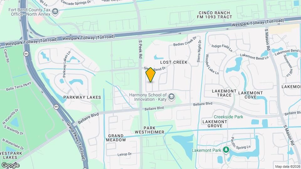 7414 Sabinal Creek Dr Map and Location Details