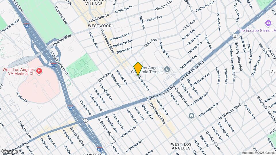 1621 Glendon Ave Mapa y Detalles de la Ubicación