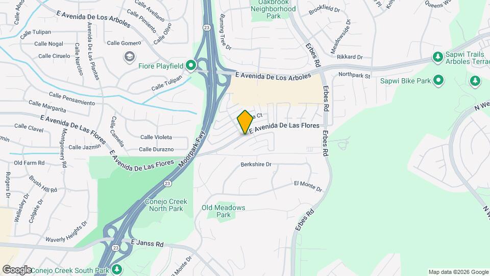 1766 E Avenida De Las Flores Map and Location Details