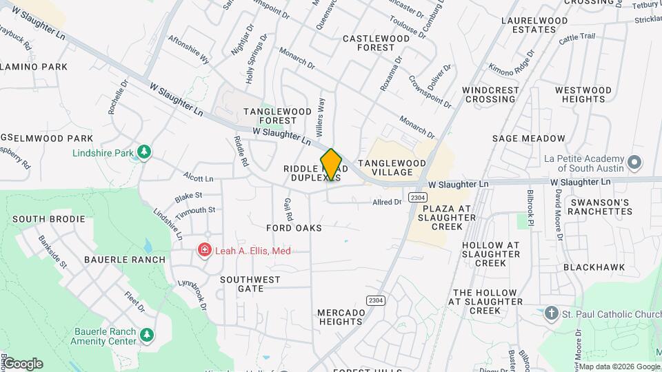 2400 Allred Dr Map and Location Details