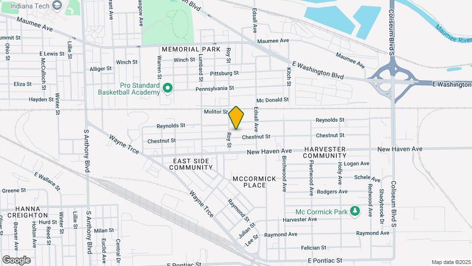 2813 Chestnut St Mapa y Detalles de la Ubicación