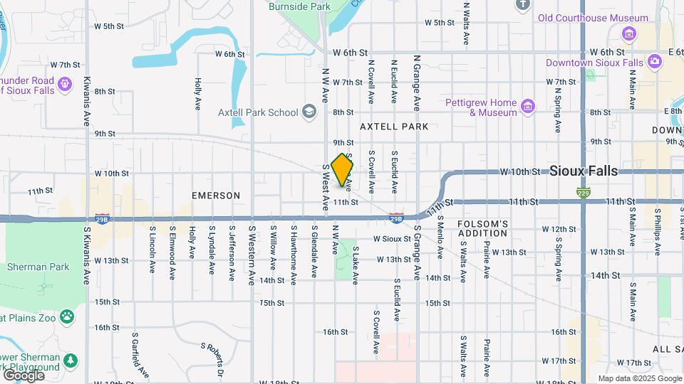 209 S Lake Ave Map and Location Details