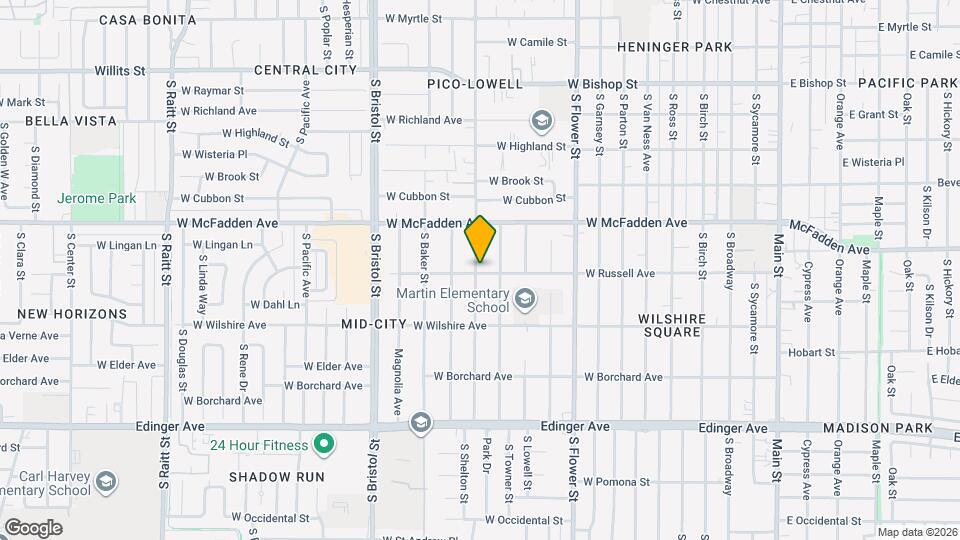 1145 S Shelton St Map and Location Details