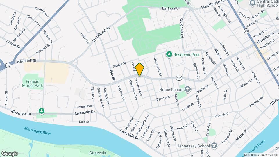 638 Haverhill St Mapa y Detalles de la Ubicación