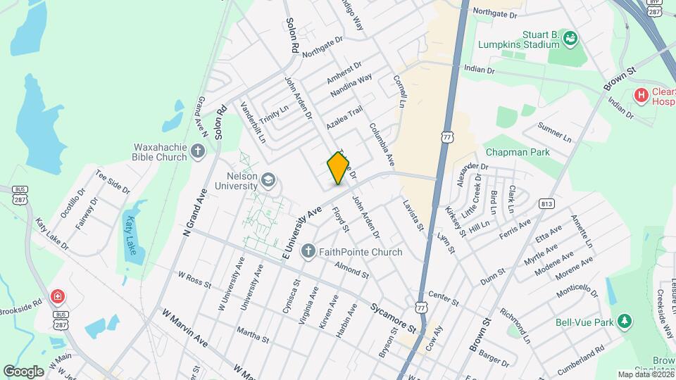 609 E University Ave Map and Location Details