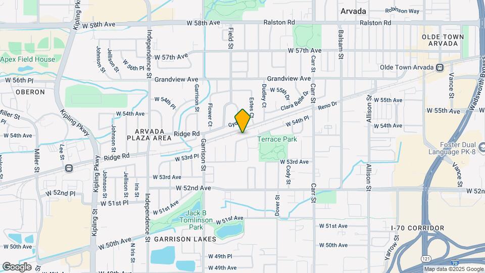 8877 W 54th Pl Mapa y Detalles de la Ubicación