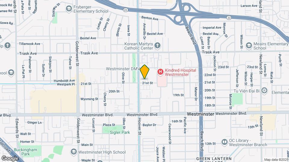 7525 21st St Map and Location Details