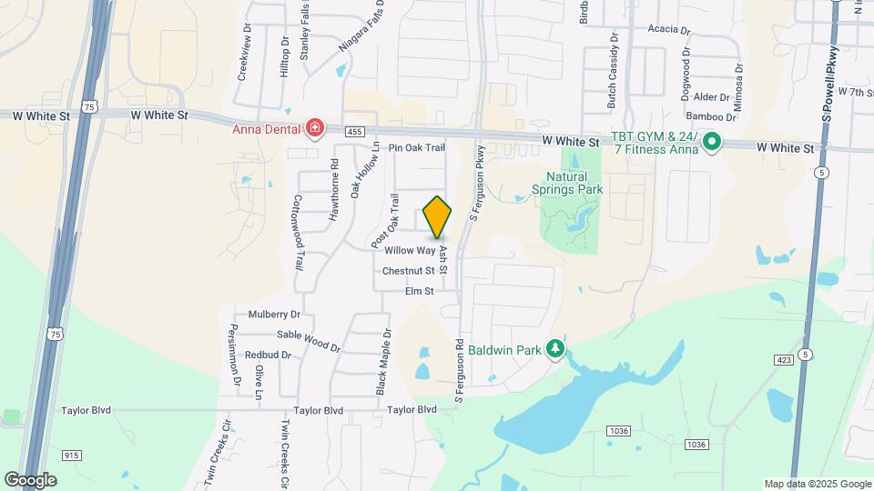 1606 Willow Way Map and Location Details