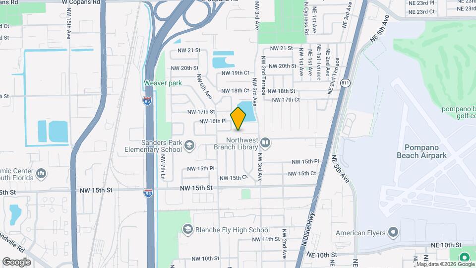 401 NW 16th Pl Map and Location Details