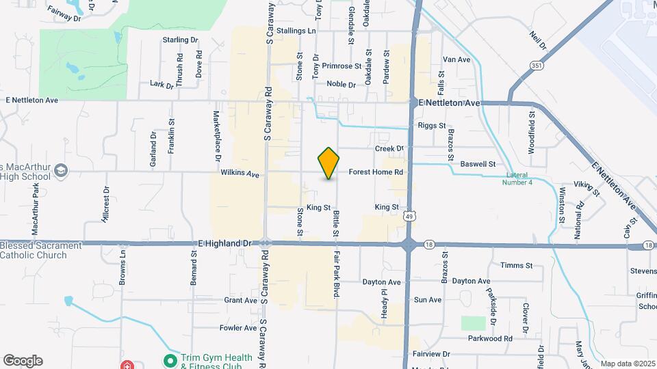 2519 Forest Home Rd Map and Location Details