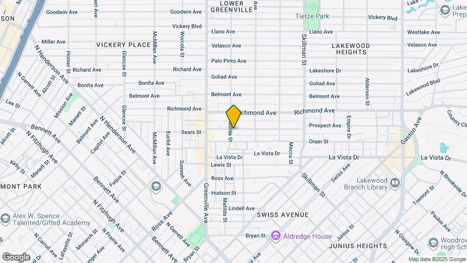 5800 Prospect Ave Map and Location Details