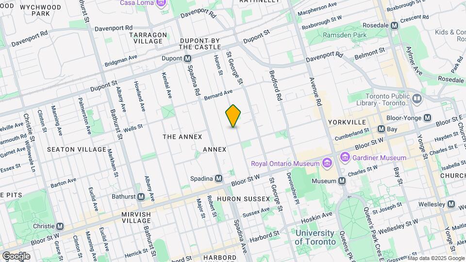 536 Huron St Map and Location Details