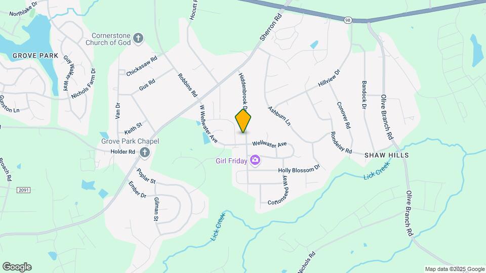 630 Hiddenbrook Dr Mapa y Detalles de la Ubicación