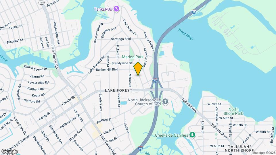 854 Bunker Hill Blvd Map and Location Details