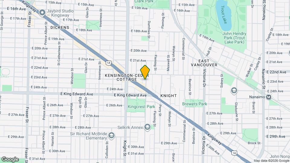 1485-1495 Kingsway Map and Location Details