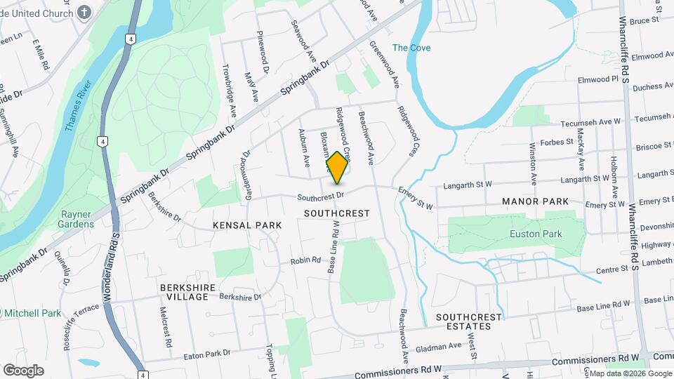 252 Southcrest Dr Map and Location Details