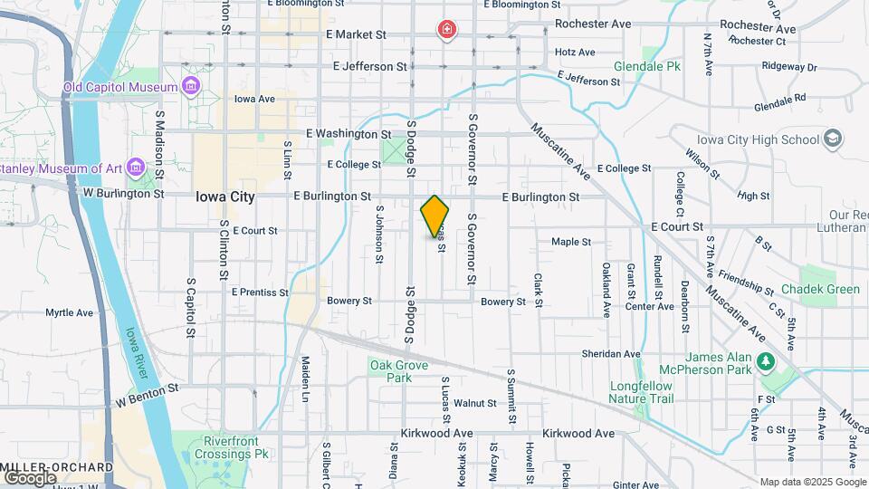 411 S Lucas St Map and Location Details