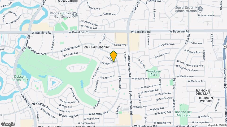 1329 W Kiowa Ave Map and Location Details