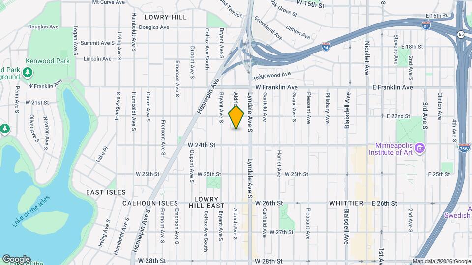Aldrich Avenue Apartments Map and Location Details