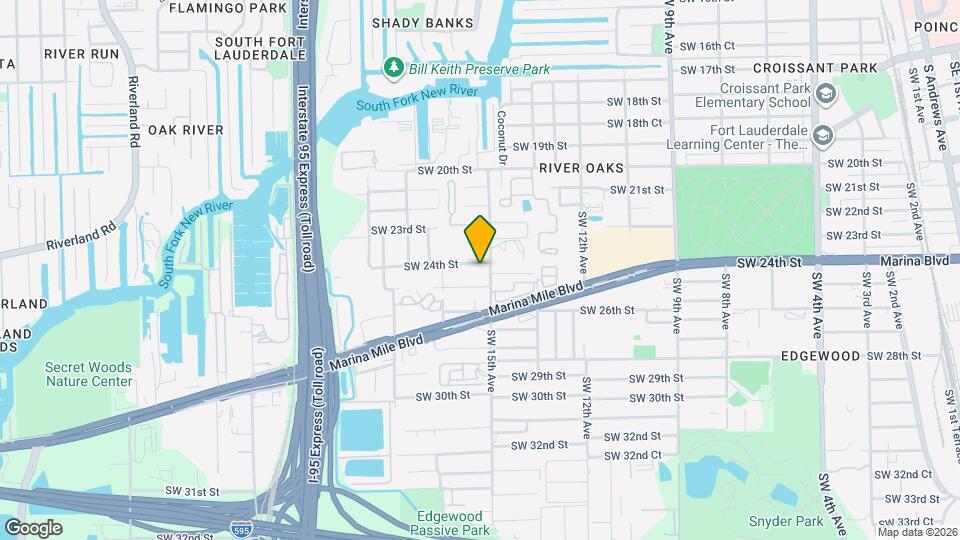 1502 SW 24th St Map and Location Details