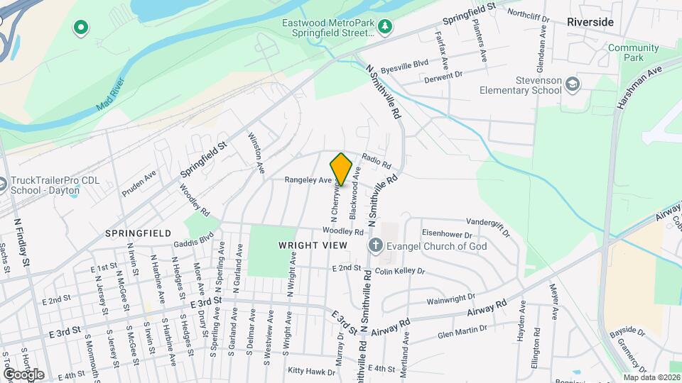 262 N Cherrywood Ave Map and Location Details