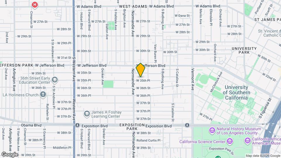 1359 W 35th Pl Map and Location Details