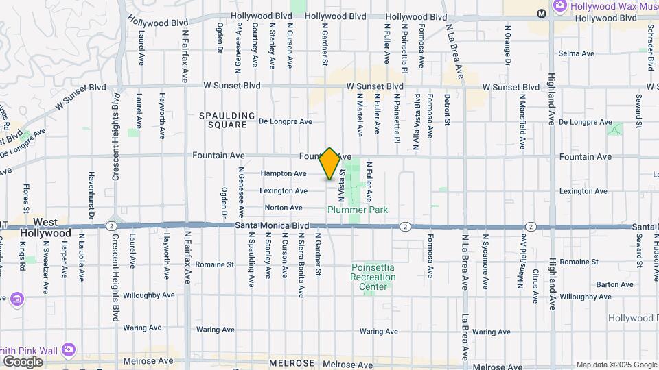 1210 N Gardner St Map and Location Details