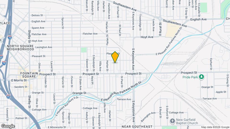 1019 Churchman Ave Map and Location Details