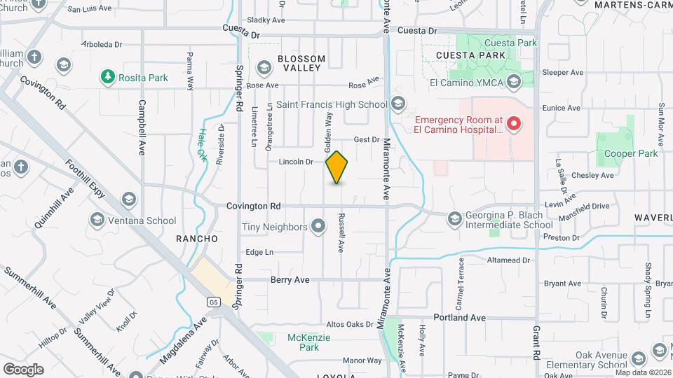 954 Russell Ave Map and Location Details