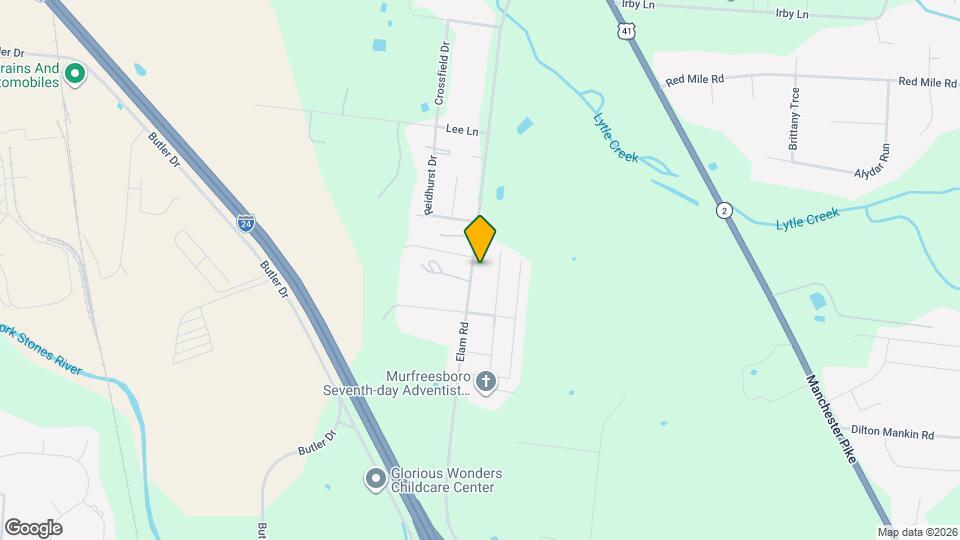 2615 Elam Rd Map and Location Details