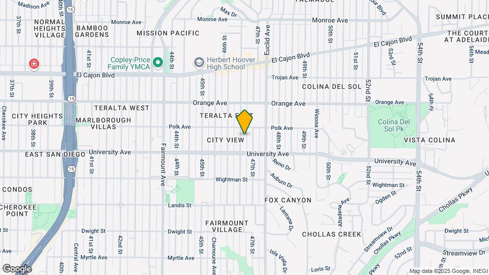 4059 Menlo Ave Mapa y Detalles de la Ubicación