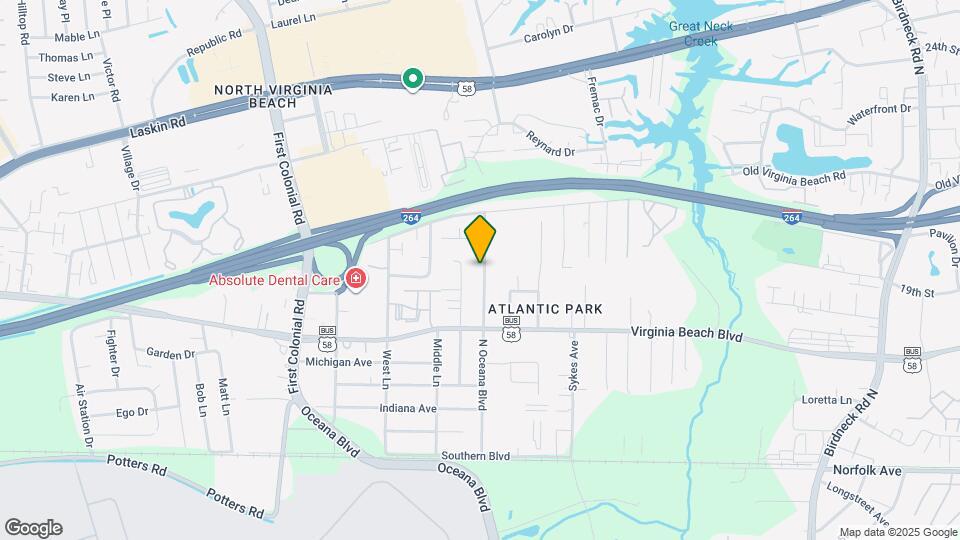 415 N Oceana Blvd Map and Location Details