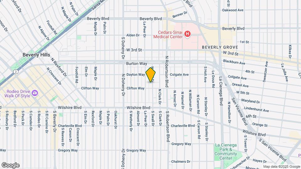 215 N Swall Dr Map and Location Details