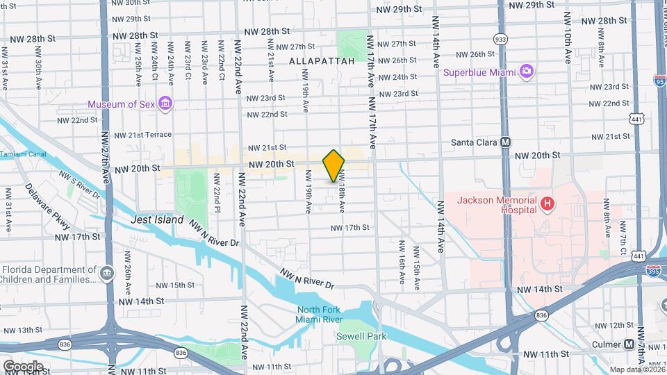 1811 NW 19th St Map and Location Details