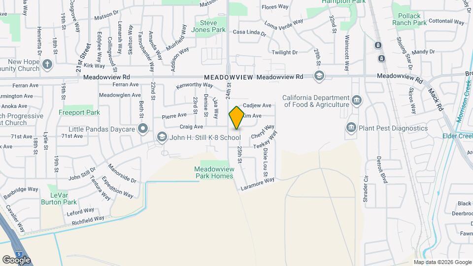 7708 25th St Map and Location Details